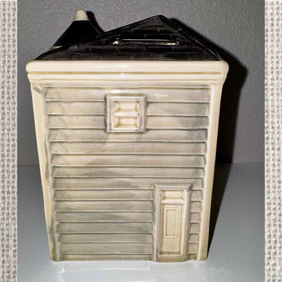 Vintage 1979 Otagiri Handpainted Victorian House Ceramic Bank Japan - Picture 3 of 9